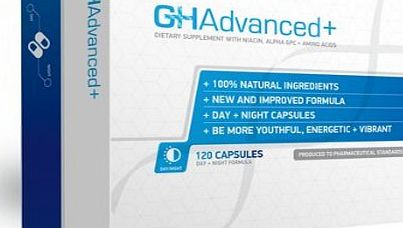 GHAdvanced  120 capsules! Powerful Growth Hormone Booster -For Increased Muscle Mass, Improved Sex Drive, Boosted Energy and Anti-Aging