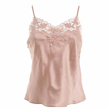 Gharani Strok Peach silk camisole