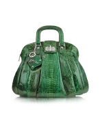 Ghibli Jade Green Python Tote Bag