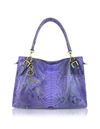 Ghibli Purple Python Convertible Tote Bag