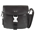 Gianfranco Ferre Canvas and Leather Buckle Clutch / Shoulder MiniBag