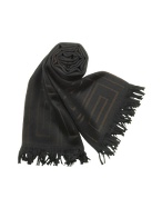 Gianfranco Ferre Logo Wool Long Scarf