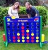 Giant Connect 4: 1.1m square - Blue frame with red and yellow counters