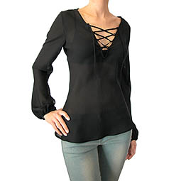 Lace Front Kaftan Top