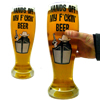 Giant Pint Glass - Hands Off