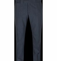 Gibson Charcoal Blue Striped Trouser 32S Blue