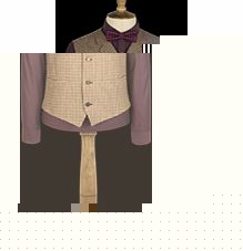 Gibson Gold Puppytooth Waistcoat 42R Gold