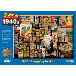 Gibson s 1940 s Shopping Basket 1000 Piece Jigsaw Puzzle