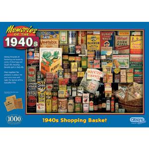 s 1940 s Shopping Basket 1000 Piece Jigsaw Puzzle
