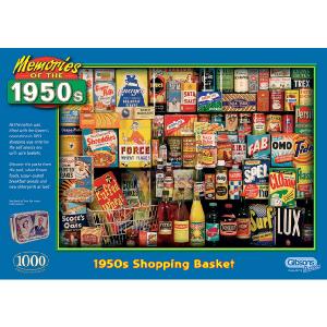s 1950 s Shopping Basket 1000 Piece Jigsaw Puzzle