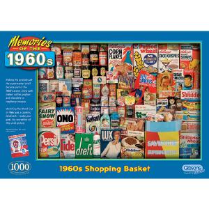 s 1960 s Shopping Basket 1000 Piece Jigsaw Puzzle