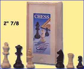 Gibson s Boxed Wooden Chess Men Slidelid Box 2