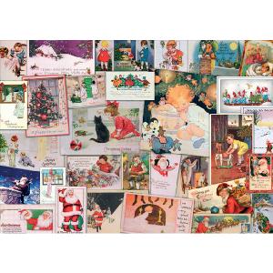 s Eurika Lake Studio Vintage Christmas 1000 Piece Jigsaw Puzzle