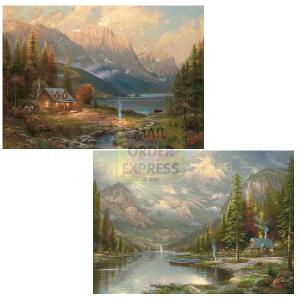 s Mountain Majesty and Beginning A Perfect Day 2 x 1000 Piece Jigsaw Puzzles