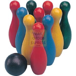 Gibson s Wooden Mini Skittles Game
