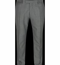 Gibson Silver Grey Slim Fit Trousers 38R Silver