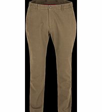 Gibson Tan Brushed Cotton Plain Front Trouser