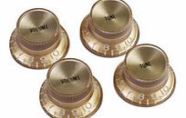 Top Hat Knobs for Electric Guitar Gold