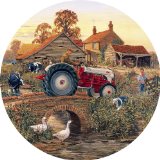 Gibsons Back from the Fields jigsaw puzzle (500 pieces,circular)