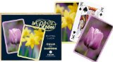 Gibsons Games Piatnik Playing Cards - In Bloom - Tulip & Daffodil double deck