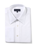 Gieves and Hawkes Classic Poplin Double Cuff Shirt - Point Collar