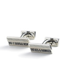 Gieves and Hawkes GandH SELVEDGE PATTERN CUFFLINK