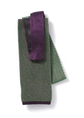 Gieves and Hawkes KNITTED THIN STRIPE TIE