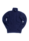 Gieves and Hawkes Simple Cable Mock Turtle Neck
