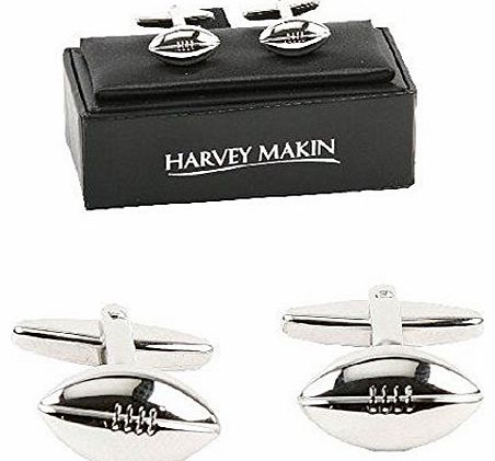 Gift for him. Beautiful pair of Rugby Balls cufflinks. An ideal gift for him (CL218).