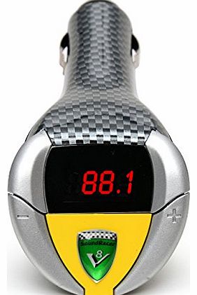 Gift House International SoundRacer V8 Car Gadget FM Transmitter with real Shelby Mustang Engine sounds