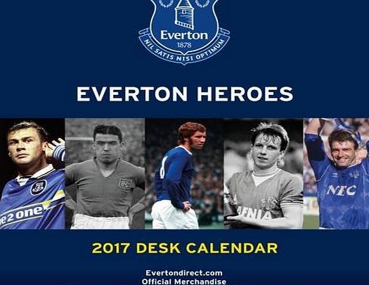GiftLocalUK Everton Official 2017 Desk Easel Calendar