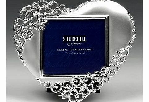 Gifts and More Gifts Silver Lace Heart Photo Frame