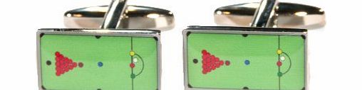 GIFTSEARCH Snooker Table Cufflinks
