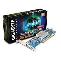 Gigabyte Radeon 9200SE 128MB 8x AGP TV Out Retail