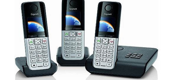 Gigaset C300A Trio DECT Cordless Phone Set with Answer Machine
