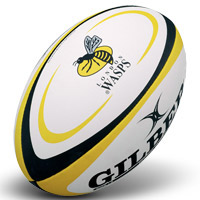 Gilbert London Wasps Rugby Ball - Yellow/Black -