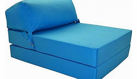 Gilda JAZZ AQUA BLUE Deluxe Single Chair Bed