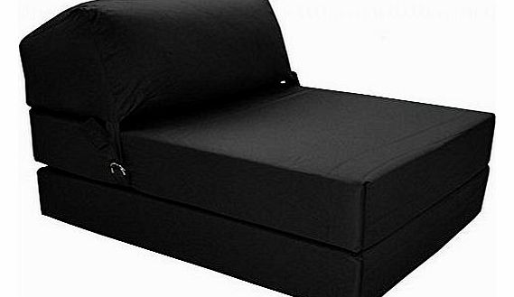 JAZZ BLACK Deluxe Single Chair Bed