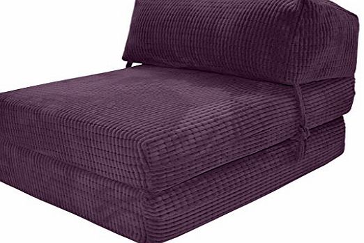 Gilda JAZZ CHAIRBED - AUBERGINE DA VINCI Deluxe Single Chair Bed futon