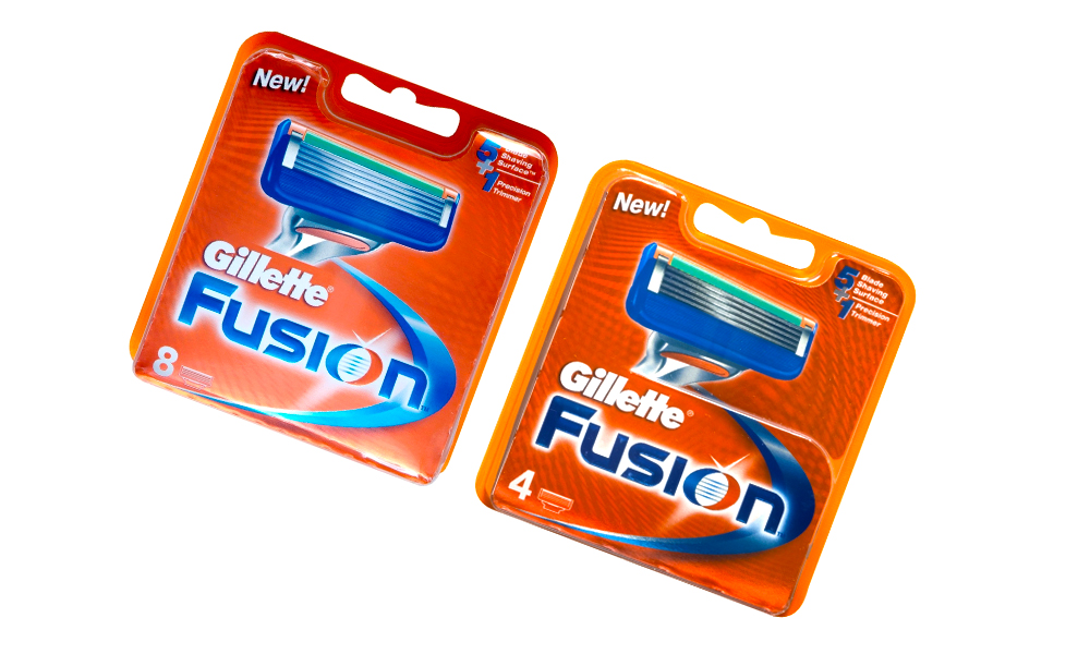Gillette Fusion Pack of 4 Brand New