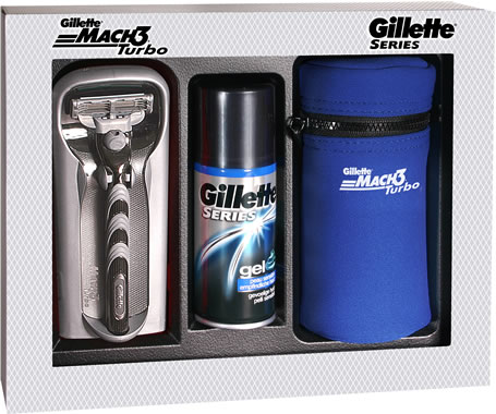 Gillette Mach 3 Turbo Razor Gift Pack 1