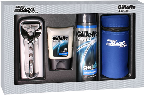 Gillette Mach 3 Turbo Razor Gift Pack 2