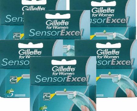 Gillette Sensor Excel Razor Blades For Women 6