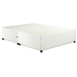 Giltedge Beds Giltedge Luxury White Quilted 4FT 6 Double Divan