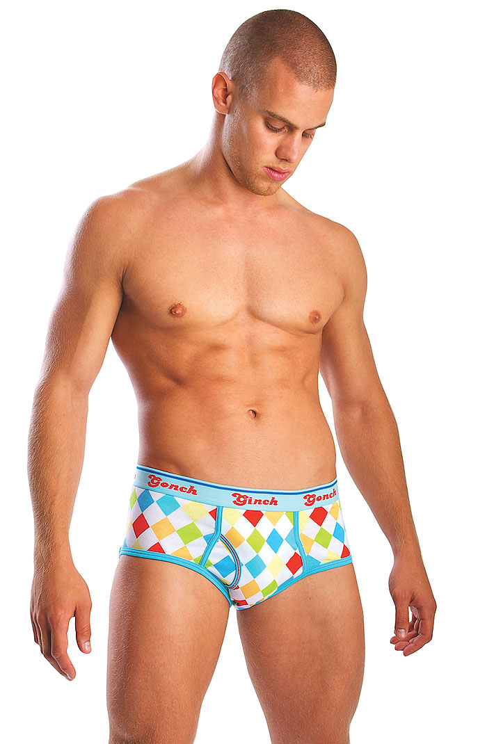 Ginch Gonch Argyle Geek Chic Brief by Ginch Gonch