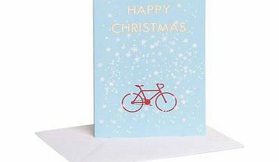 Ginger And French Road Bike Snowflake Christmas