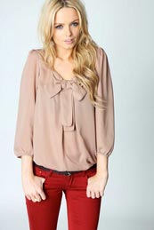 Ginger Bow Front Blouse
