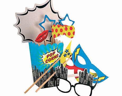 Ginger Ray Pop Art Superhero Party Props Kit