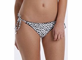 Ginja Jersey Girl Ruffle Edge Tie Side - White