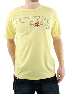 Sorbet/Yellow Repetitive Beats T-Shirt